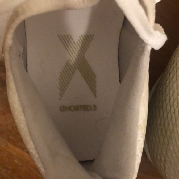 New Adidas white Ghosted 3 Firm Ground unisex Cleats  size 6.5 mens  8.5 womens